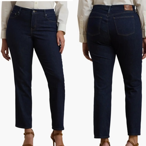 Lauren Ralph Lauren Denim - Lauren Ralph Lauren Dark Wash Jeans Denim Straight Leg Size 12 Petite 29” inseam